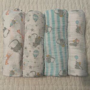 aden + anias Essentials Disney Muslin Swaddle Blankets